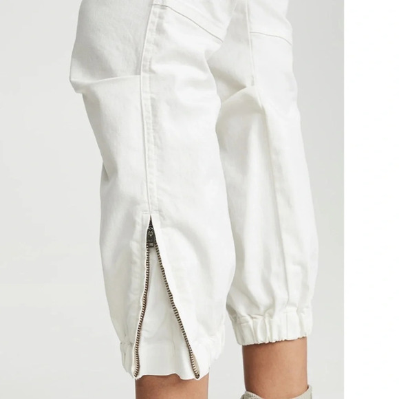 Nili Lotan sz 4 Cropped Military Pant in eggshell white good pre owned condition - Picture 11 of 11